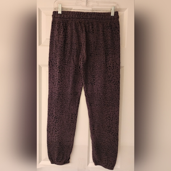 MONROW Mini Cheetah print joggers with drawstring in brown size XS - Picture 4 of 10
